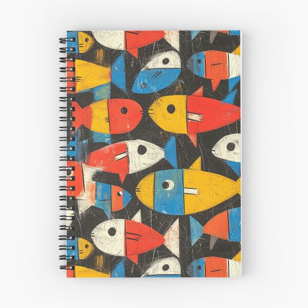 Item preview, Colorful fish pattern drawing  designed and sold by FloralZoo.