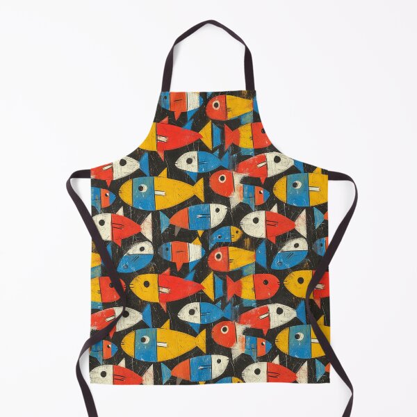 Item preview, Colorful fish pattern drawing designed and sold by FloralZoo.