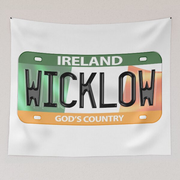 Item preview, Wicklow Ireland Irish USA Canada License Plate designed and sold by REAL IRISH GIFTS.