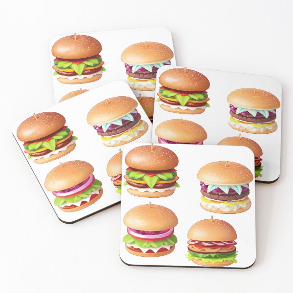 Item preview, Cute Kawai Fast Food Hamburger Cheeseburger Pack designed and sold by PVSKI.