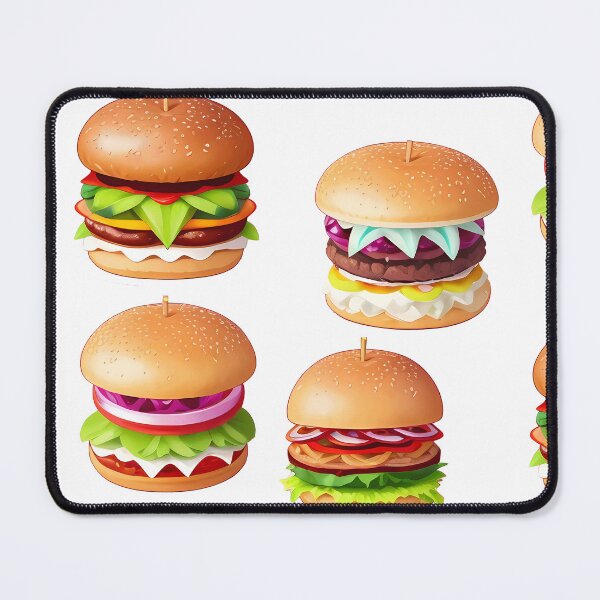 Item preview, Cute Kawai Fast Food Hamburger Cheeseburger Pack designed and sold by PVSKI.