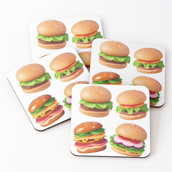 Item preview, Cute Kawai Fast Food Hamburger Cheeseburger Pack designed and sold by PVSKI.