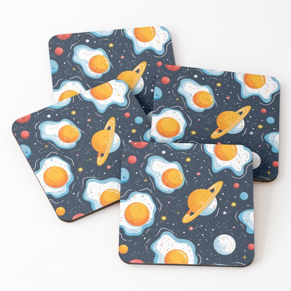 Item preview, Cosmic Sunrise: Fried Eggs with Planetary Splendor designed and sold by PixelCatalyst.