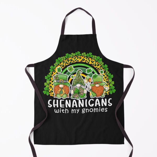 Item preview, Shenanigans Gnomes St Patrick's Day Shamrock Quote white designed and sold by Grrrdezign.