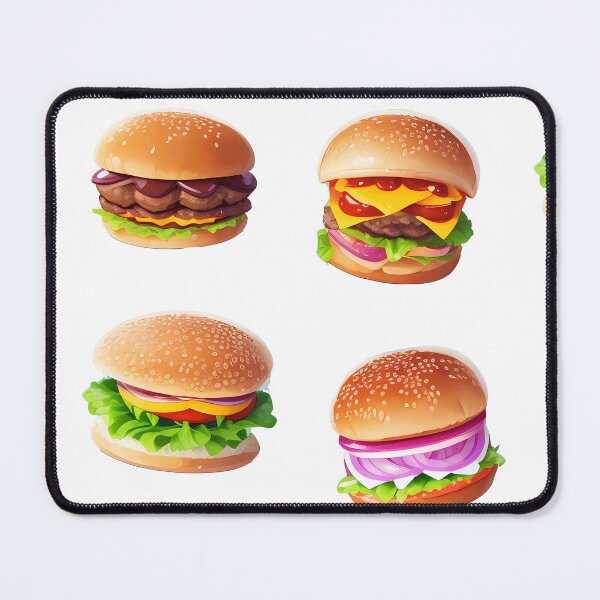 Item preview, Cute Kawai Fast Food Hamburger Cheeseburger Pack designed and sold by PVSKI.