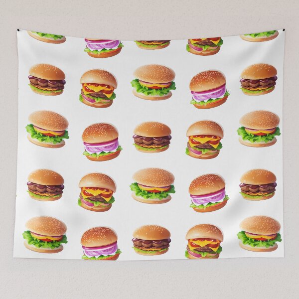 Item preview, Cute Kawai Fast Food Hamburger Cheeseburger Pack designed and sold by PVSKI.