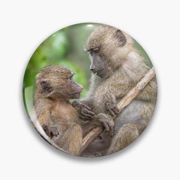 Item preview, Infant and Adult Baboon Tanzania Africa designed and sold by PhotoArt by Joan Carroll.