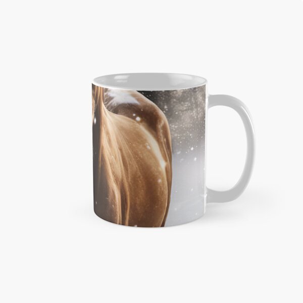 Item preview, Brown Horse with Flaxen Mane in the Snow designed and sold by Stephanie Laird.