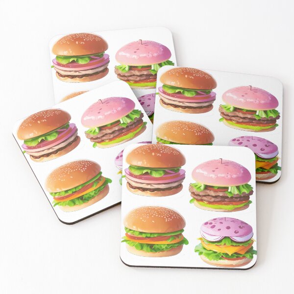 Item preview, Cute Kawai Fast Food Hamburger Cheeseburger Pack designed and sold by PVSKI.