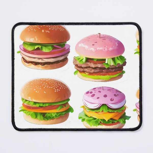 Item preview, Cute Kawai Fast Food Hamburger Cheeseburger Pack designed and sold by PVSKI.