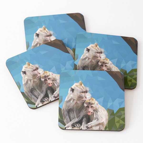 Item preview, Two happy monkeys designed and sold by sanderkleinart.