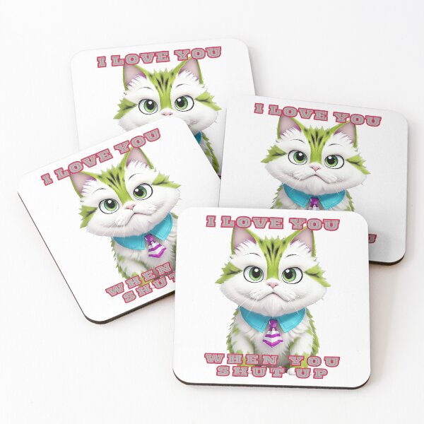Item preview, The Grumpy Cat Chronicles: 'I Love You, When You Shut Up' Meme designed and sold by RvinJo8.