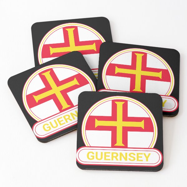 Item preview, Guernsey Island Badge - Guernsey Flag - United Kingdom designed and sold by chrisrivait.