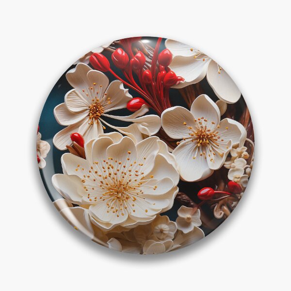 Item preview, Exquisite Blossom Array - 3D Luxury Cherry Flowers designed and sold by TriarArt.