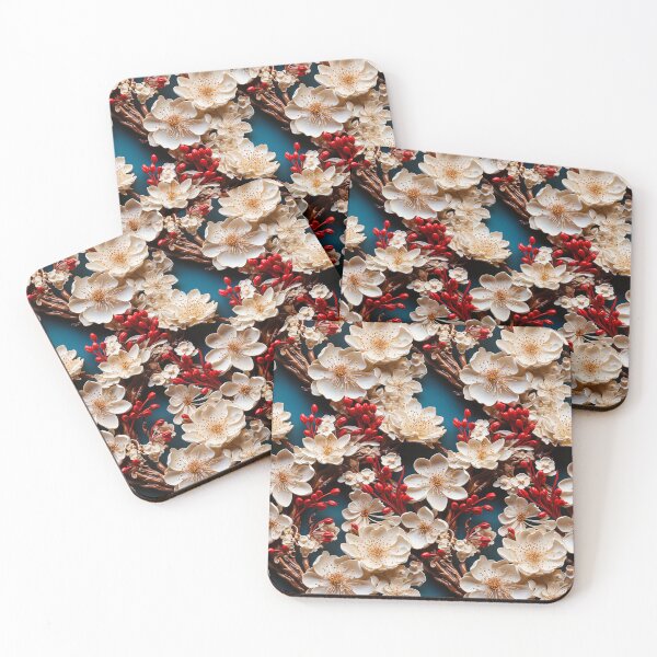 Item preview, Exquisite Blossom Array - 3D Luxury Cherry Flowers designed and sold by TriarArt.
