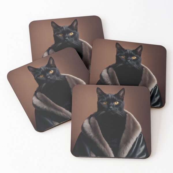 Item preview, Anthropomorphic Cat Collection - Domestic Shorthair #41 Black Cat designed and sold by elektronen.