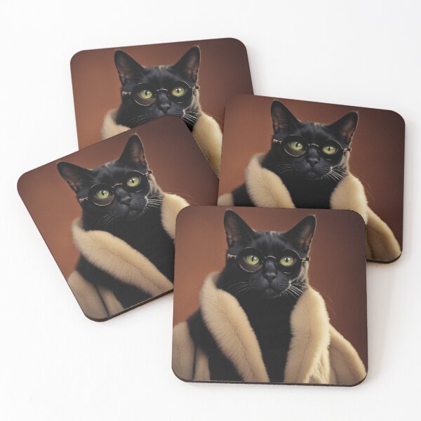 Item preview, Anthropomorphic Cat Collection - Domestic Shorthair #42 Black Cat designed and sold by elektronen.