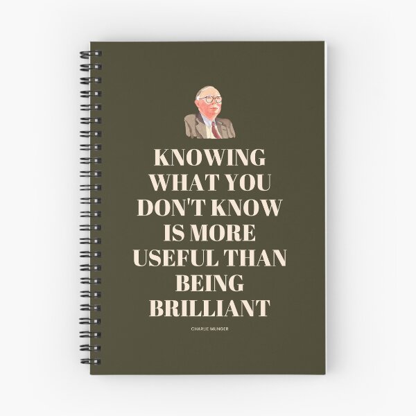 Item preview, Charlie Munger Quote. Knowing What You Don't Know is More Useful Than Being Brilliant, For Dark Background designed and sold by VarnaChitra.
