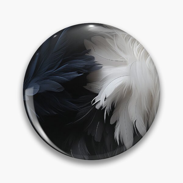 Item preview, Black and White Fuzzy Furry feathers (7) designed and sold by Reichcorp.
