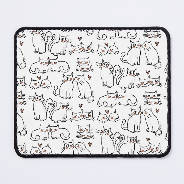 Item preview, Valentines Day Cats Pattern designed and sold by riahdrawsthings.