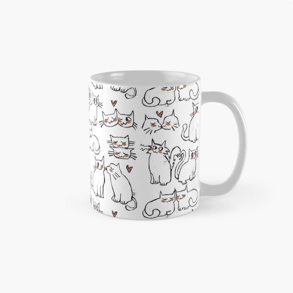 Item preview, Valentines Day Cats Pattern designed and sold by riahdrawsthings.