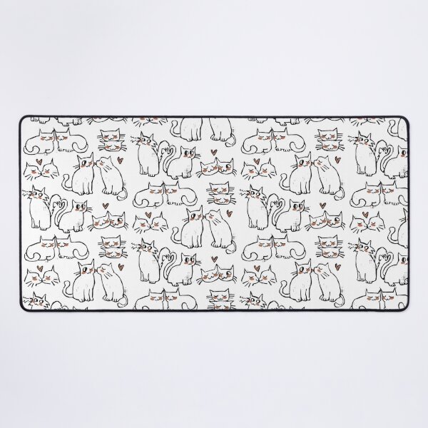 Item preview, Valentines Day Cats Pattern designed and sold by riahdrawsthings.