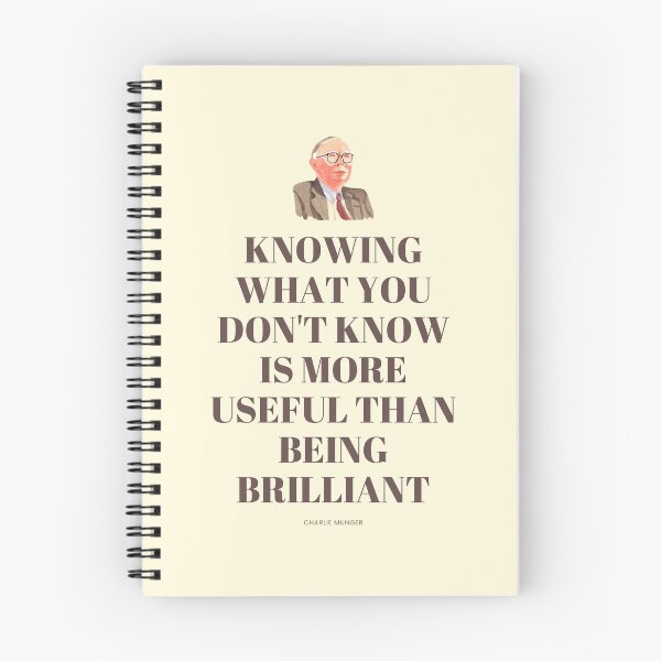 Item preview, Knowing What You Don't Know is More Useful Than Being Brilliant, Charlie Munger Quote - For light background designed and sold by VarnaChitra.