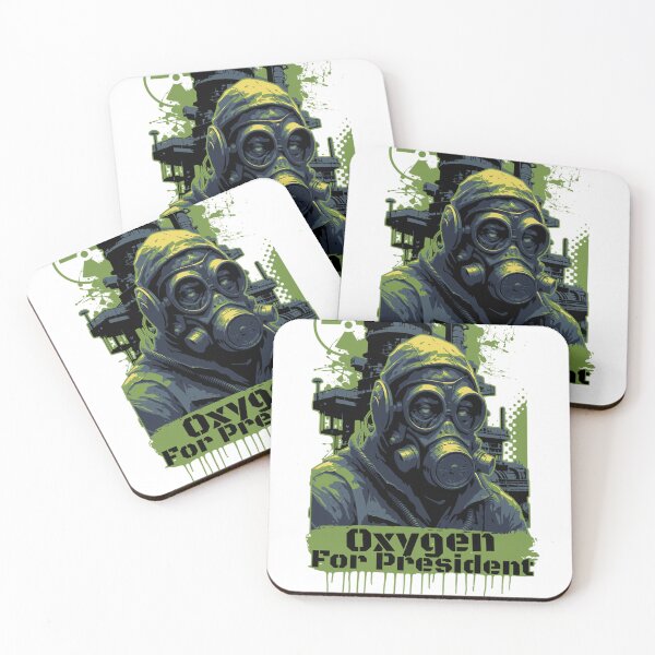 Item preview, Oxygen for President Gas Mask Biohazard Green designed and sold by Ktpier.