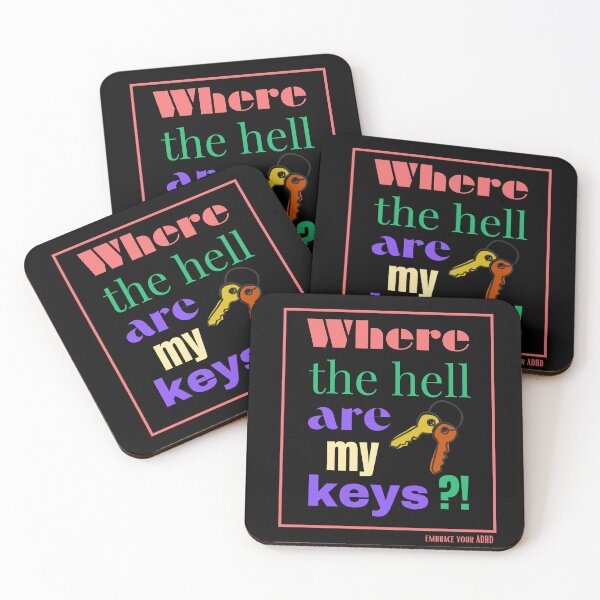 Item preview, where are keys funny adhd  designed and sold by Alex-Amin-Art.