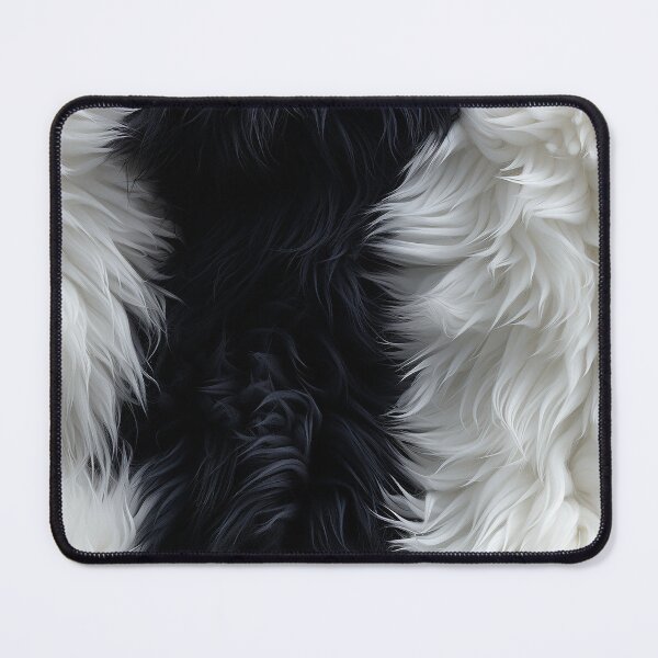 Item preview, Black and White Fuzzy Furry feathers (6) designed and sold by Reichcorp.