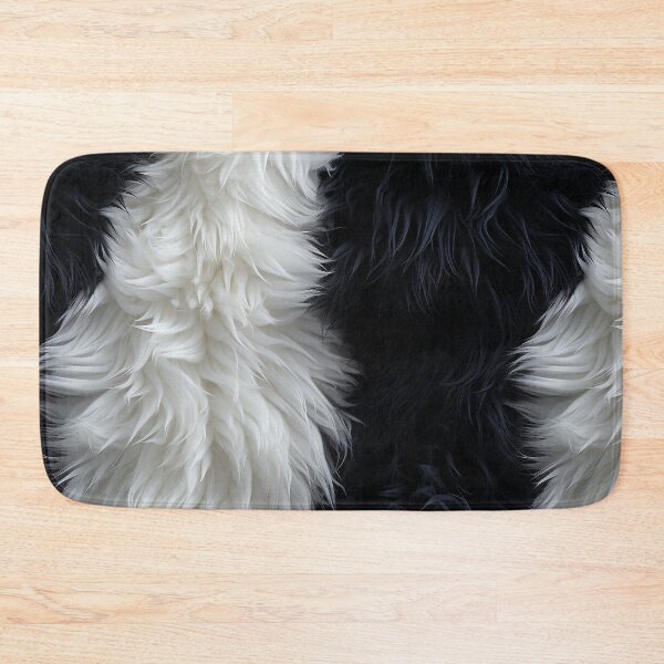 Item preview, Black and White Fuzzy Furry feathers (6) designed and sold by Reichcorp.