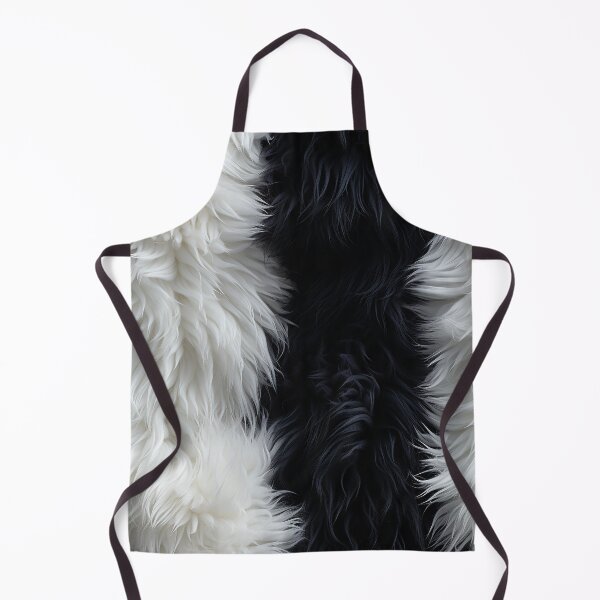 Item preview, Black and White Fuzzy Furry feathers (6) designed and sold by Reichcorp.