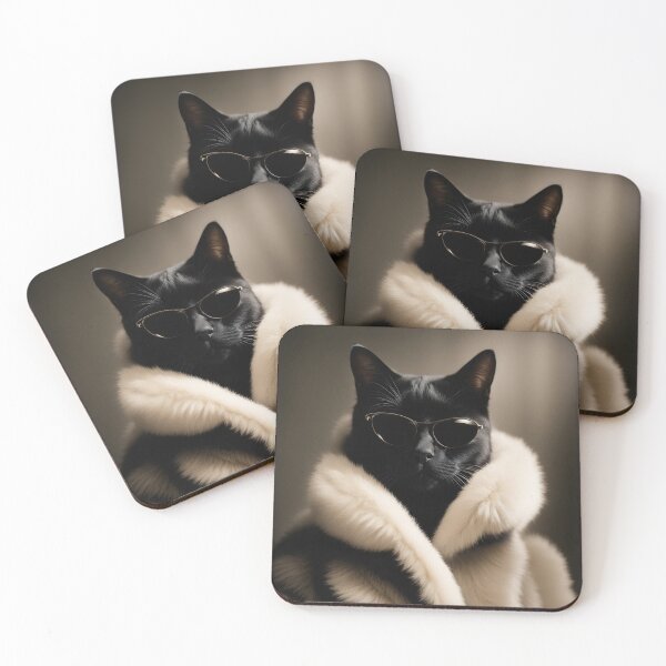 Item preview, Anthropomorphic Cat Collection - Domestic Shorthair #43 Black Cat designed and sold by elektronen.