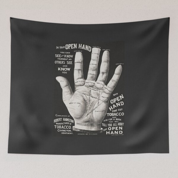 Item preview, Vintage Open hand, palm reading art. designed and sold by paulo silveira.