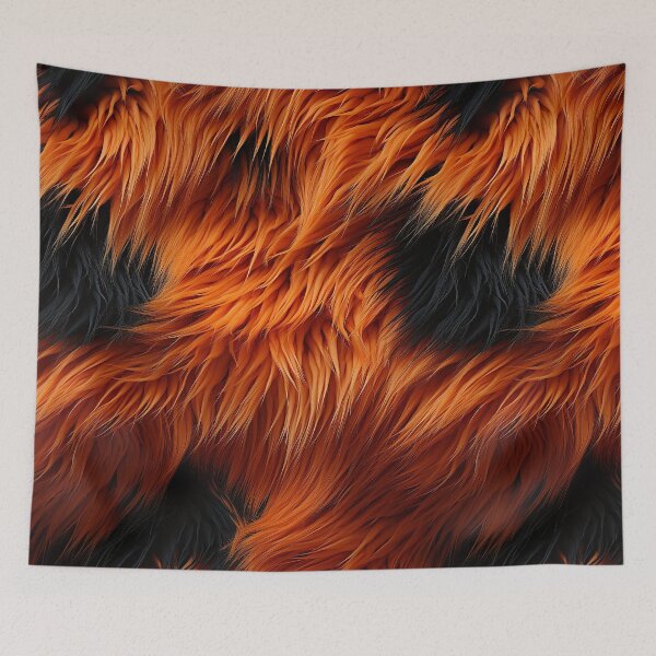 Item preview, Orange and Black Fuzzy Furry (4) designed and sold by Reichcorp.