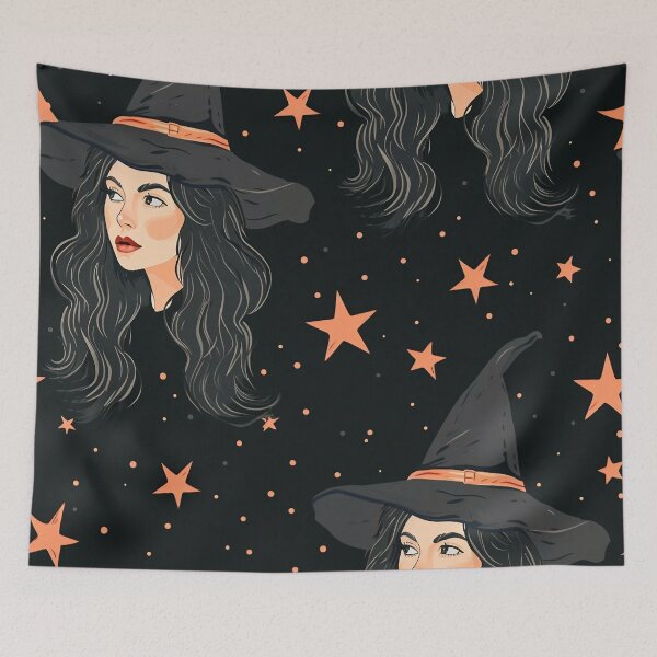 Item preview, Tiled Witch Pattern designed and sold by dcrc.