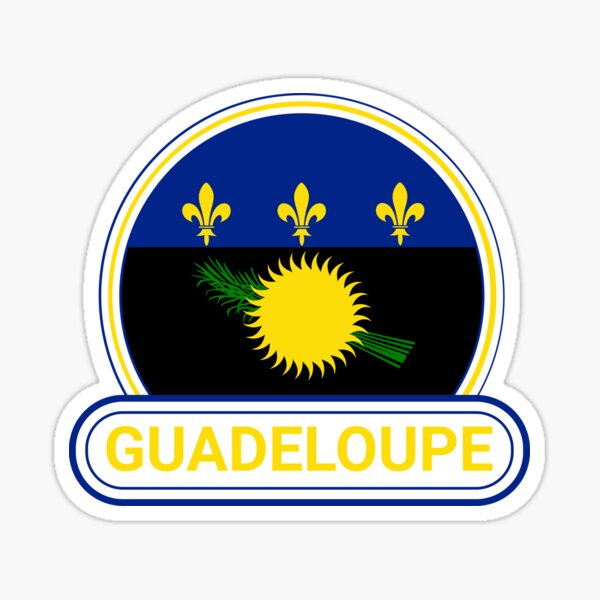 Item preview, Guadeloupe Country Badge - Guadeloupe Flag designed and sold by chrisrivait.