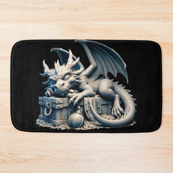 Item preview, dragon sleeping on treasure designed and sold by JoeDusosky.