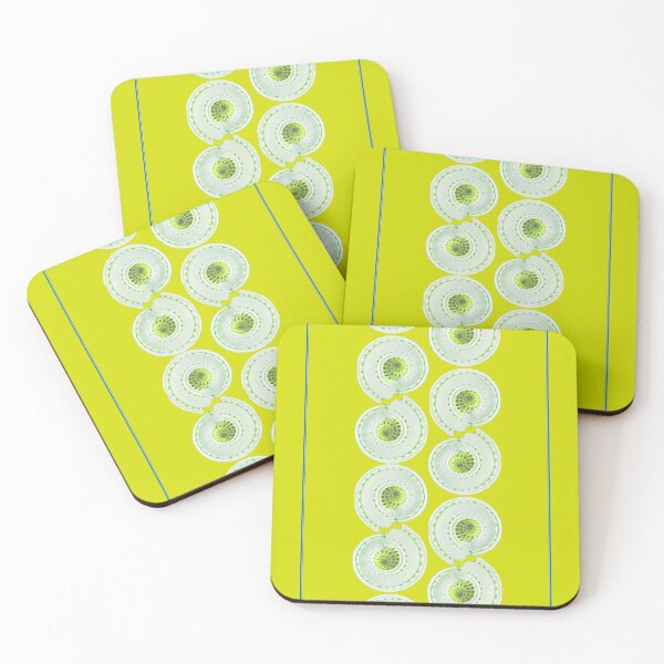 Item preview, Sundial large stripe in chartreuse designed and sold by LisaLeQuelenec.