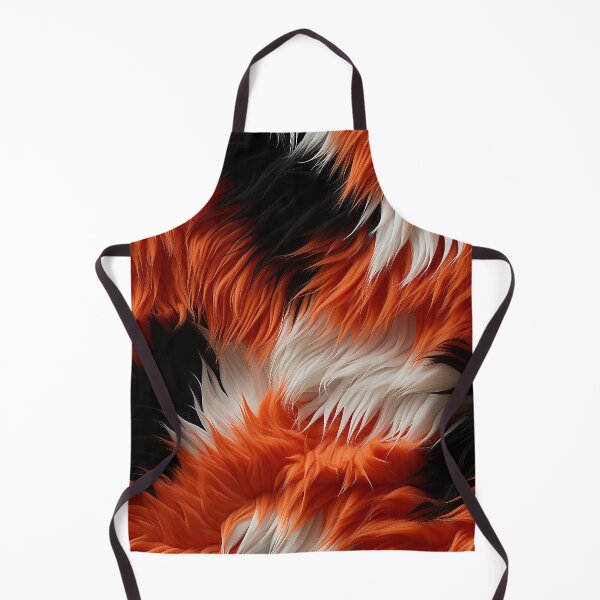 Item preview, Orange White and Black Fuzzy Furry (2) designed and sold by Reichcorp.