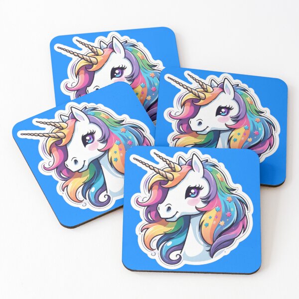 Item preview, Radiant Star Unicorn – Stella Rainbow Mane designed and sold by digistampdesign.