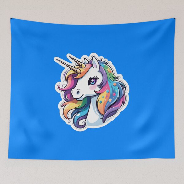 Item preview, Radiant Star Unicorn – Stella Rainbow Mane designed and sold by digistampdesign.