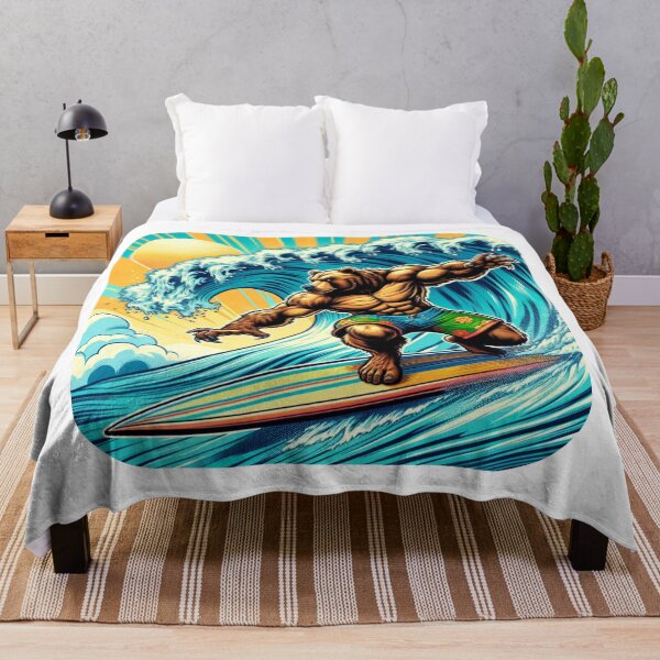 Item preview, Bear Surfing | Bear | Surf | Retro Surf Design designed and sold by ShopCoolStop.