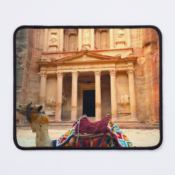 Item preview, Camel at the Treasury, Petra, Jordan designed and sold by westgoeseast.