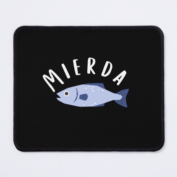 Item preview, Mierda Fish Spanish Funny Curse Jaded Fish Illustration designed and sold by franzandsabina.