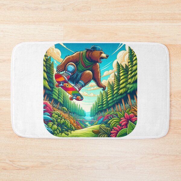 Item preview, Bear Skating | Bear | Skate | Retro Skate Design designed and sold by ShopCoolStop.