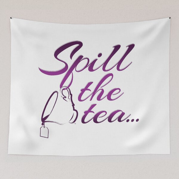 Item preview, Spill the Tea | Purple + Black designed and sold by Loah-Store.