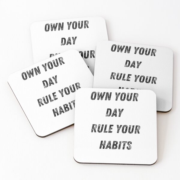 Item preview, Own Your Day Rule Your Habits designed and sold by AGSTEESGR.