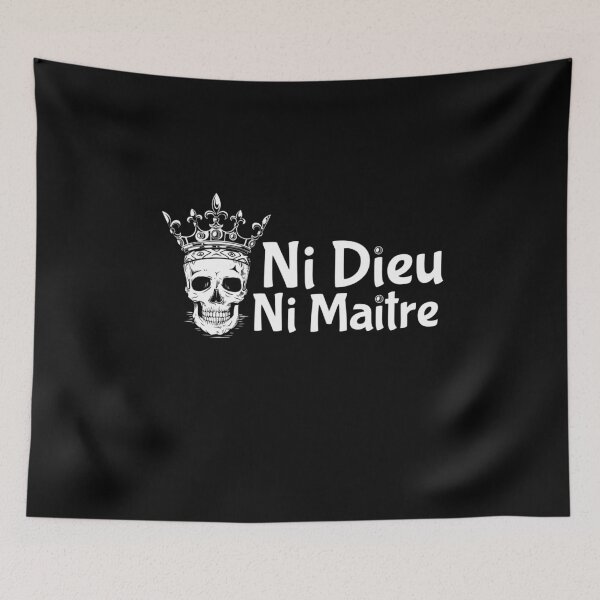 Item preview, Crowned Skull Ni Dieu Ni Maitre Edgy Rebel  designed and sold by The Junto Shop.