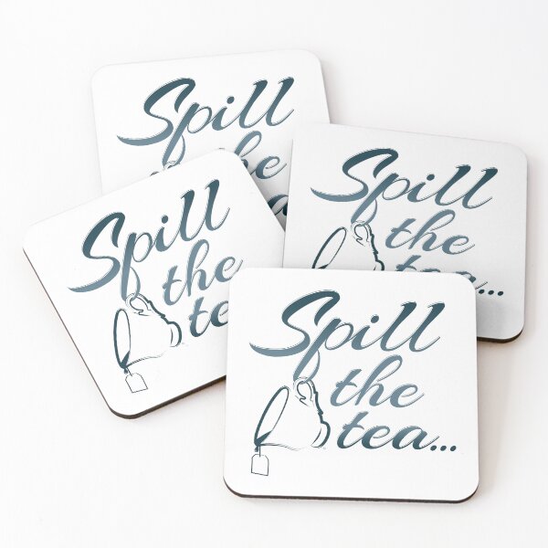 Item preview, Spill the Tea | Teal + Black designed and sold by Loah-Store.